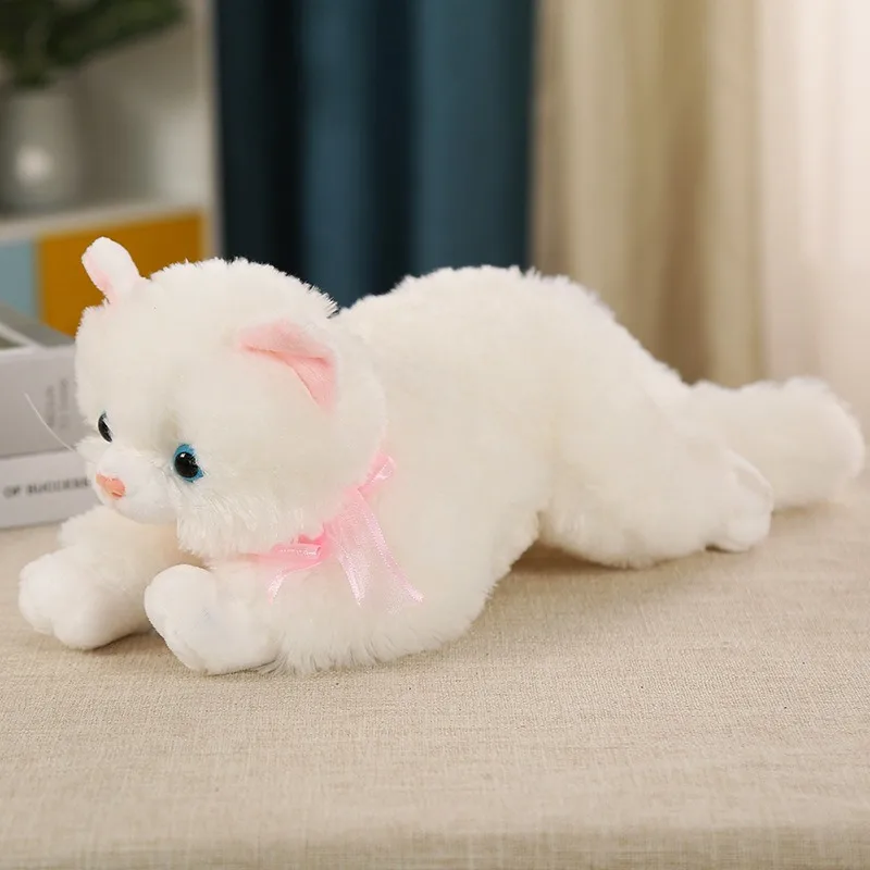 2024 High quality action figure realistic kitten cat Simulated cat plush toy Stuffed Animal Pet Cat Doll