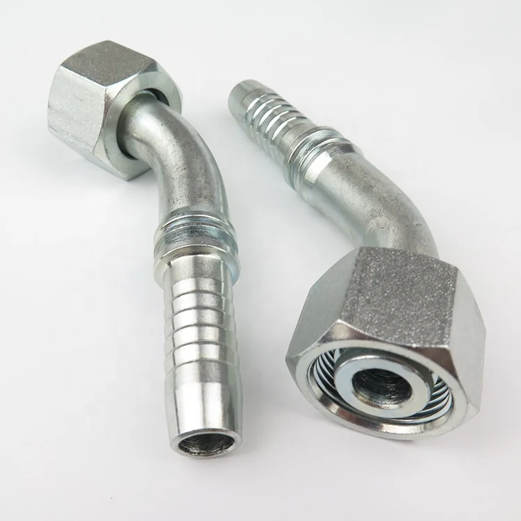 20441 Standard Production 45 Elbow High Pressure Hydraulic Assembly Fitting Rubber Hose Plugin