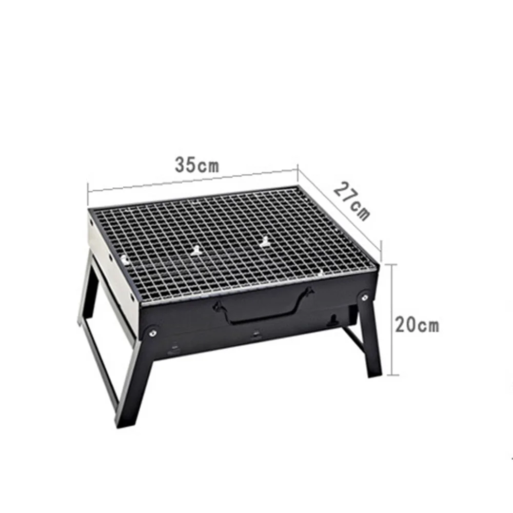 Foldable BBQ Grills Barbecue Charcoal Grill Stove Outdoor Camping Picnic Barbecue BBQ Accessories Tools Stainless Steel Folding