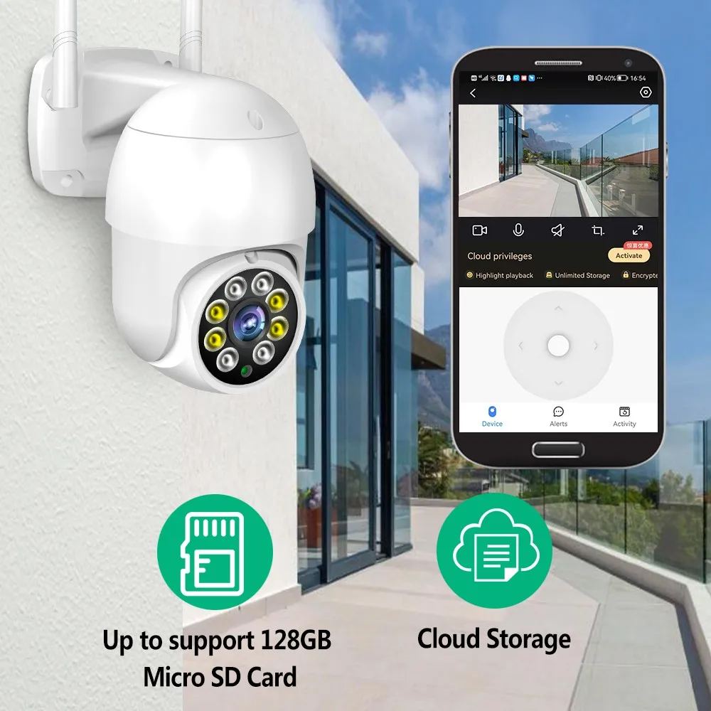 PGST 1080P HD камеры безопасности беспроводная наружная Wi-Fi камера наружная поддержка видео IP наружная камера