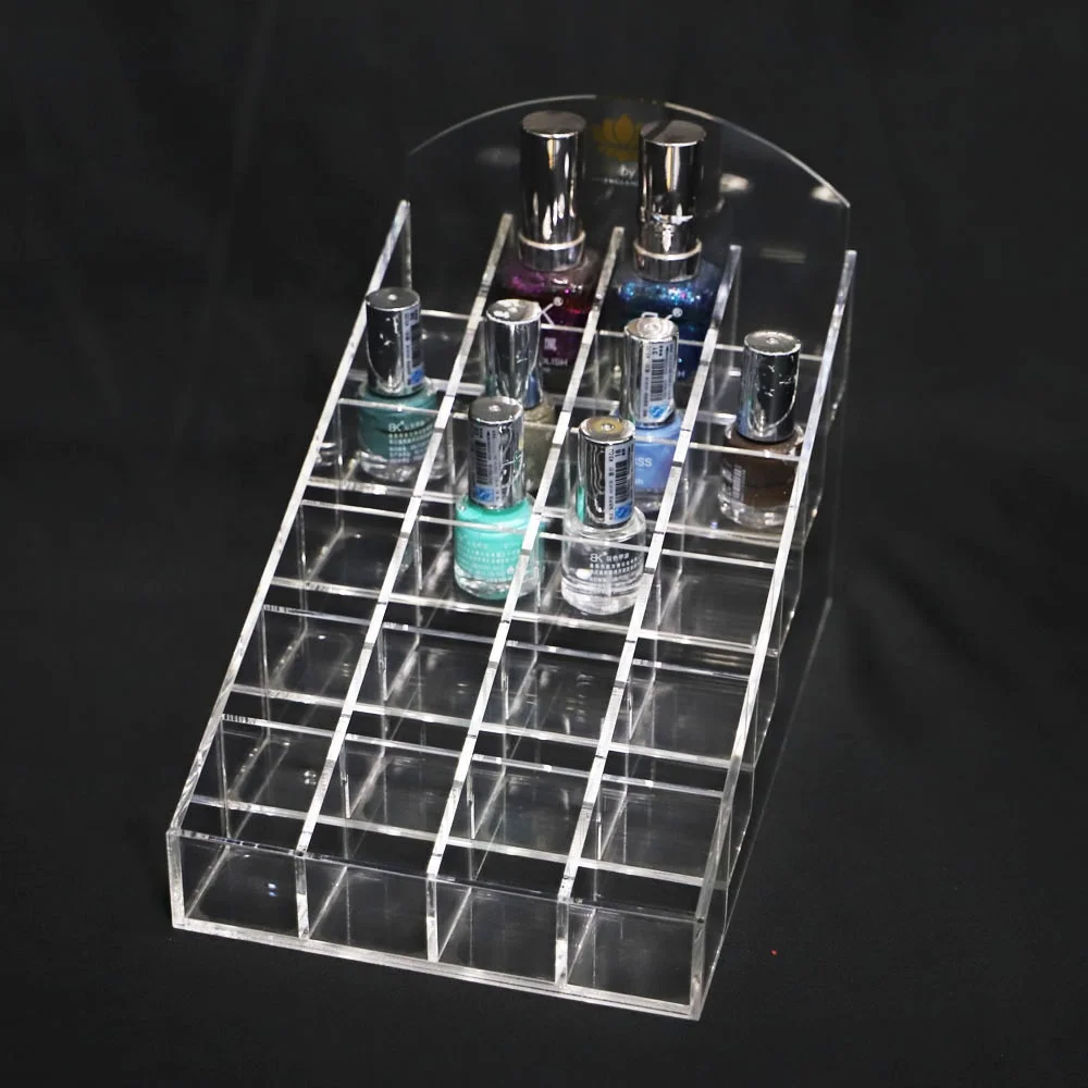 Hot Sales Clear acrylic plastic makeup holder acrylic nail polish organizer