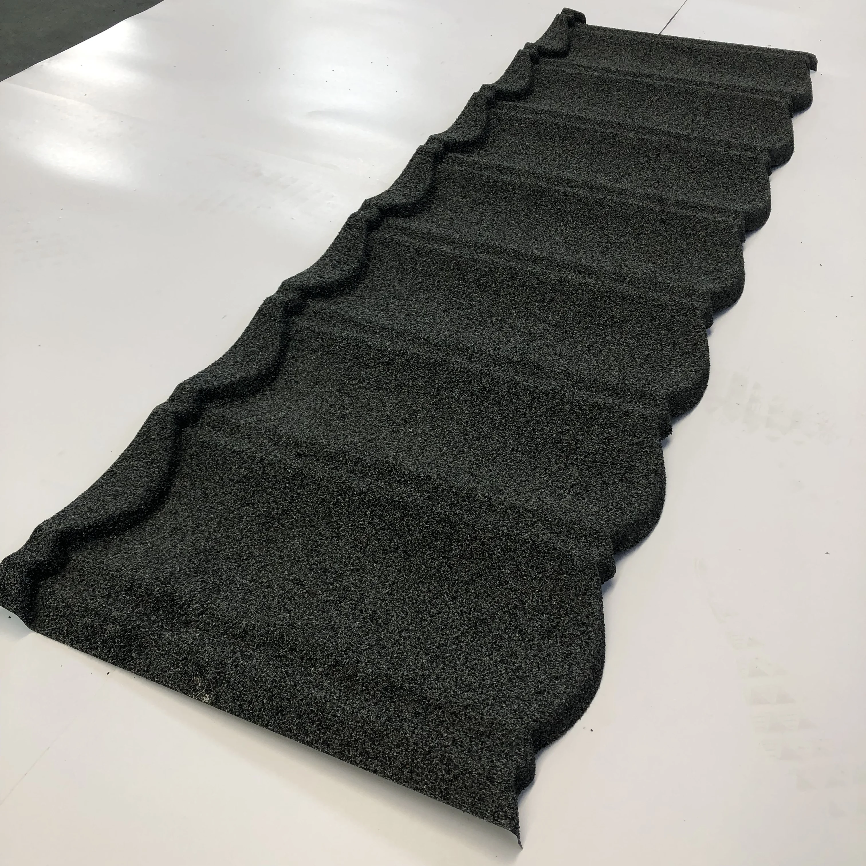 0.45mm thick metal roof tile Outdoor Exterior Building Porch Wood Plastic Solid WPC Composite Roof Tiles Sheet Panel Board