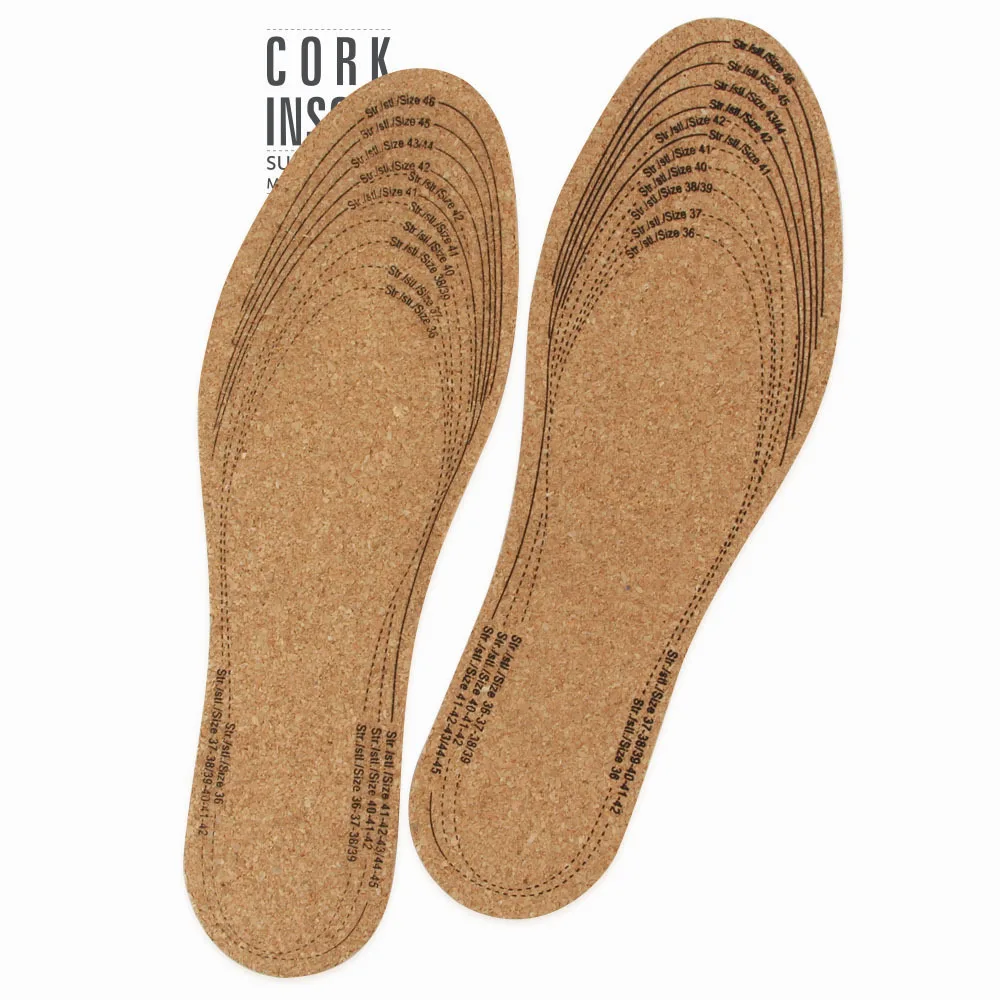 Wholesale Cork Foot Insoles Customized Eva Insole  Women Line Insoles Sneakers