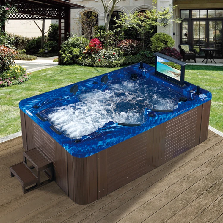garden design Air bubble jets acrylic whirlpool massage bathtub outdoor spa Pool hot tub