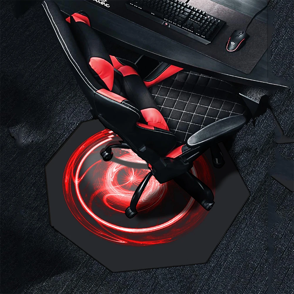 Wholesale chair mat floor pads natural rubber mouse pads full printing anti slip gaming chair pads