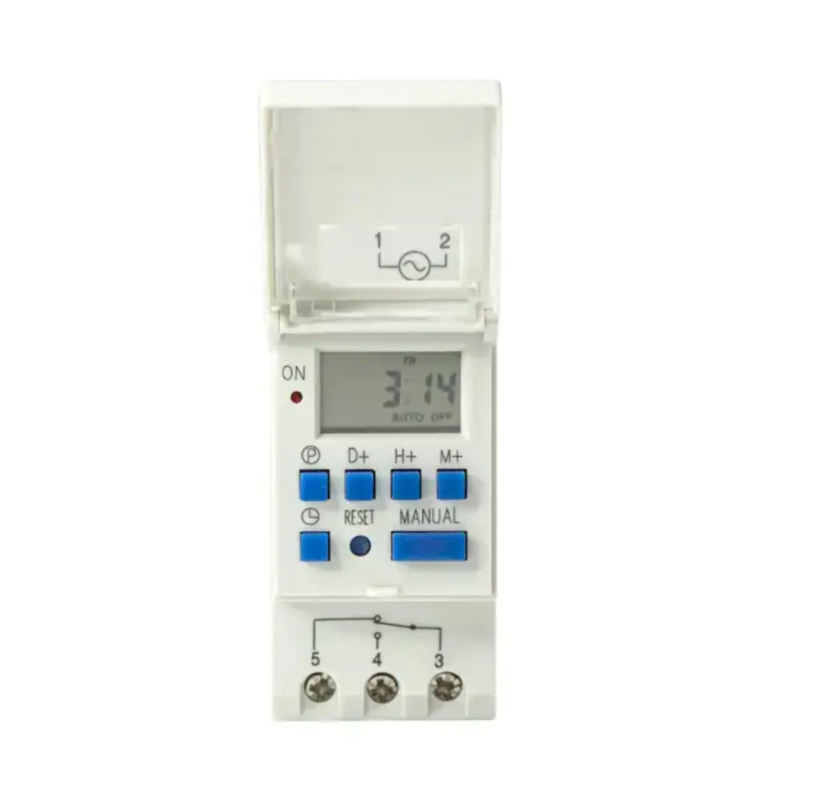 kINEE 240VAC Daily and weekly programmable Electronic Digital Timer switch with LCD Adjustable Voltage Protector