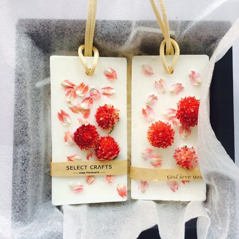 Handmade Nature Aroma Botanical Decorative Gifts Box Scented Wax Tablet