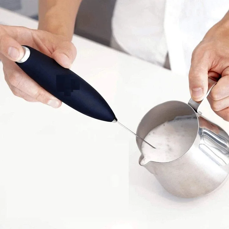 Powerful Milk Frother Fast Handheld Drink Mixer - Electric Whisk Foam Maker for Coffee Lattes Cappuccino Hot Chocolate