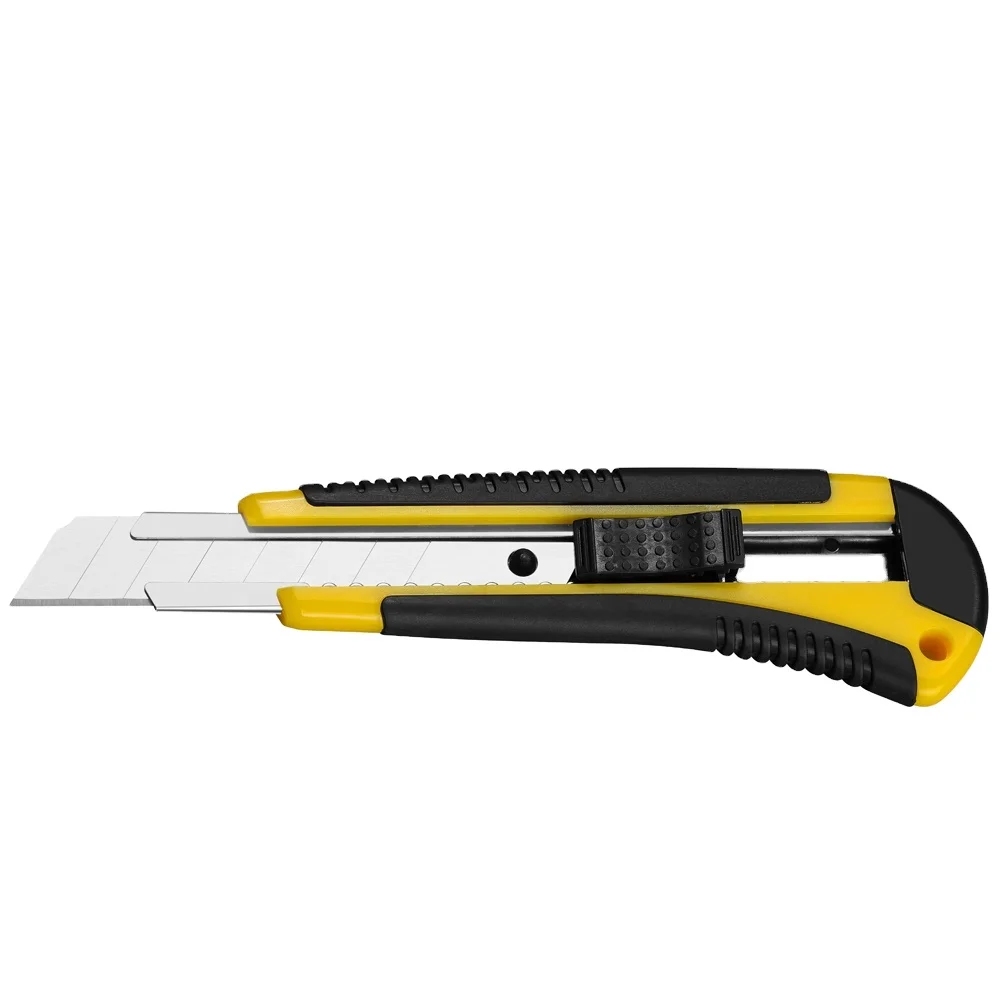 ABS auto lock retractable 18mm snap off pocket utility knife