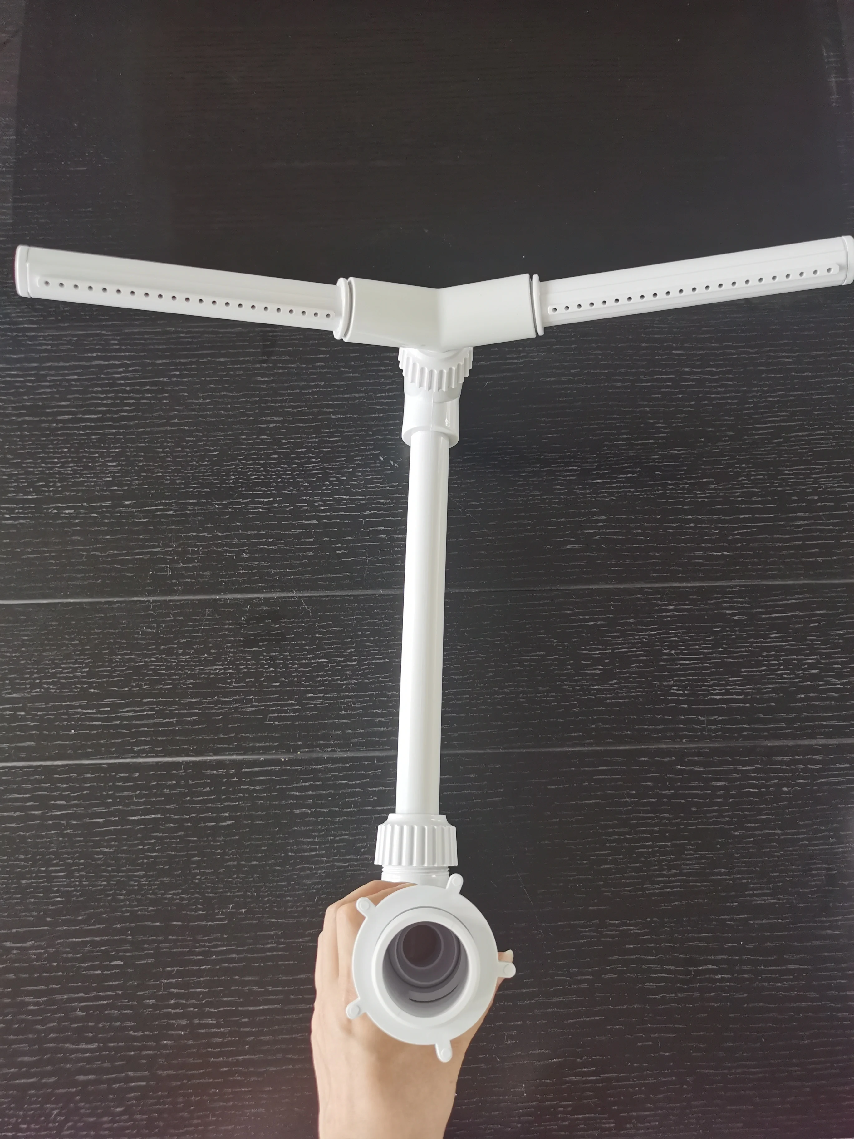 Pool Water Fountain Dual Spray Adjustable Waterfall Pool Cooling Sprinkler Double Nozzle for Above Ground Ingound  Pool and