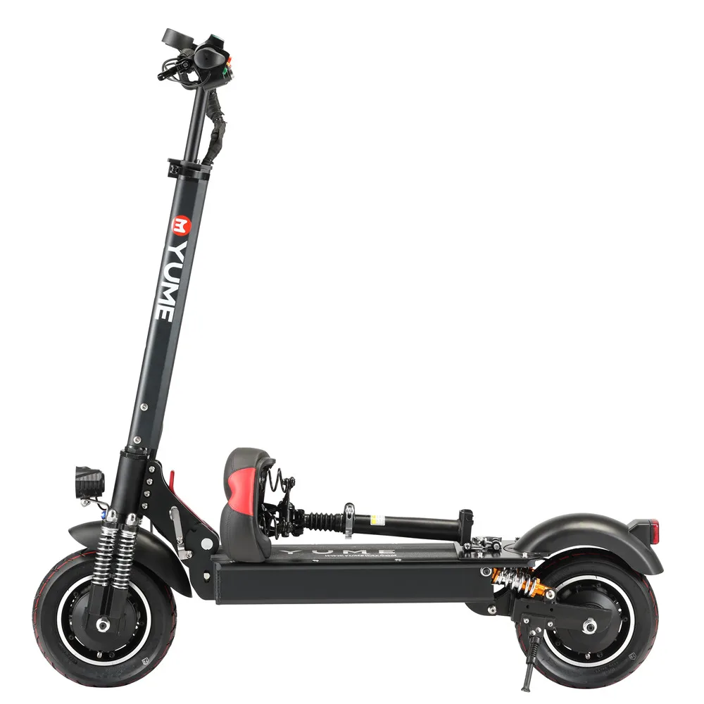 YUME Max Wheel fast fat tire off road 2 wheel folding shock absorbers electric scooter motorcycle 2000w adult