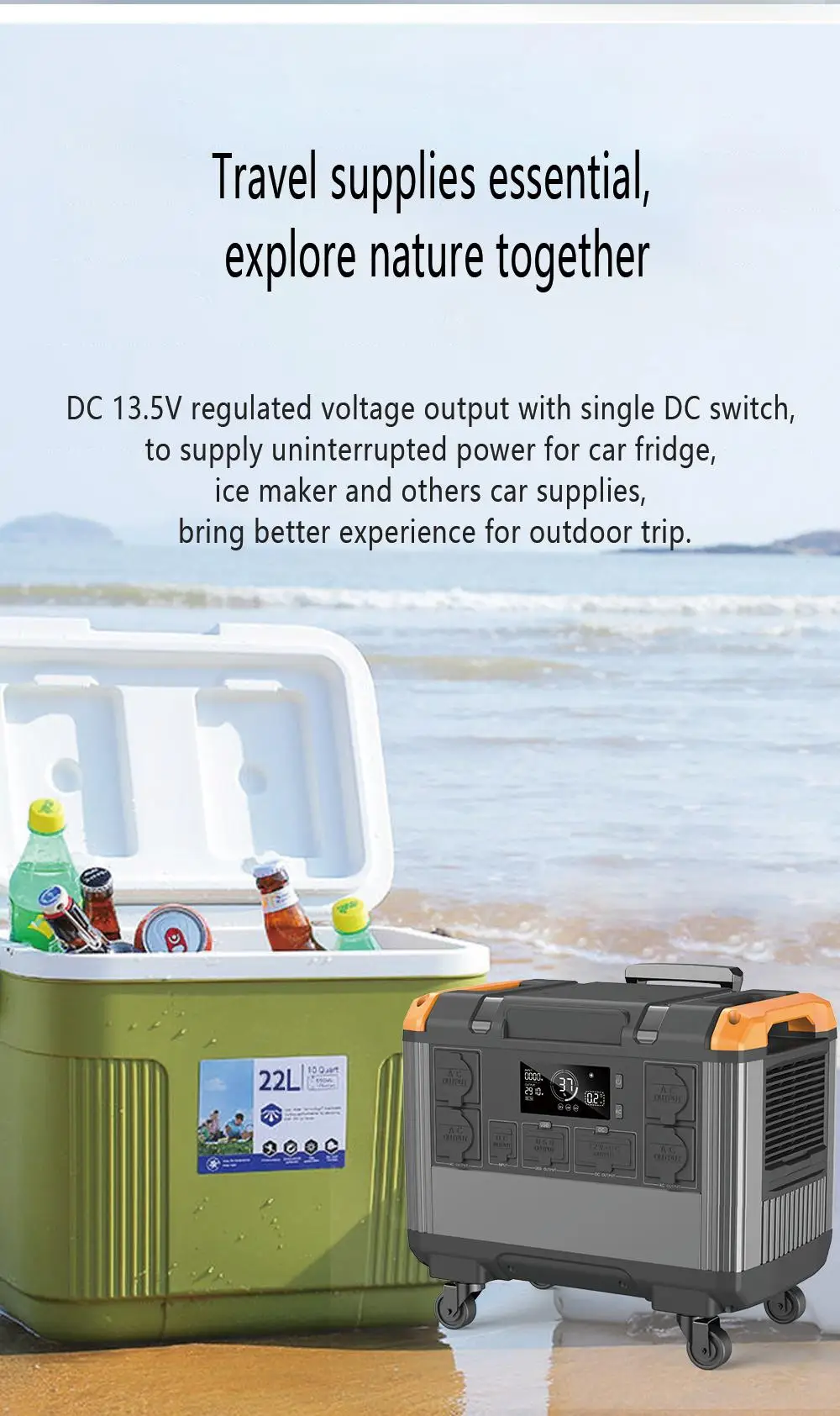 Manufacture portable power station3000w generator with good service
