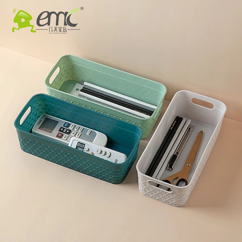 Tabletop small pp plastic storage basket with handle