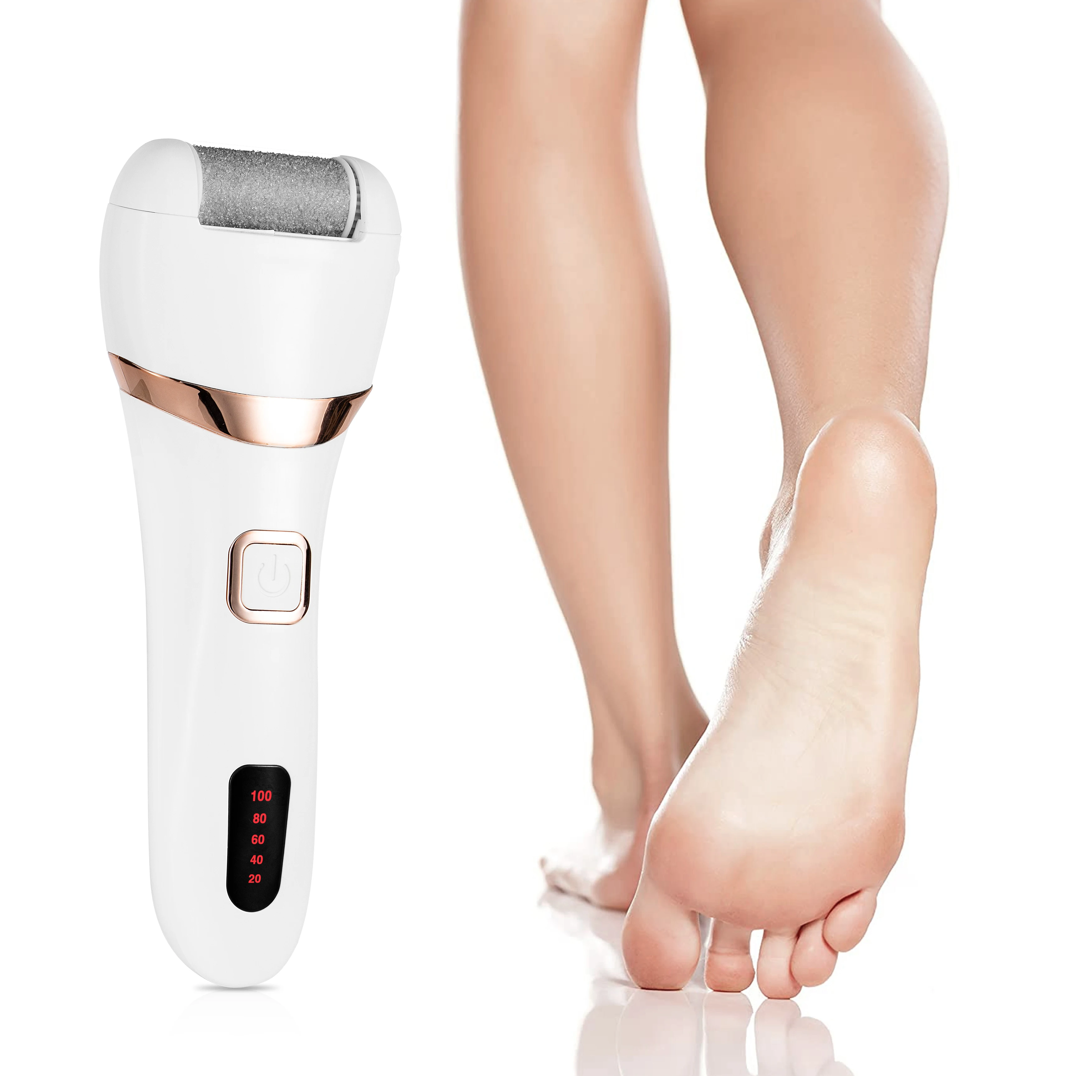 Профессиональная машина для удаления мозолей, электрический USB провод, светодиодный дисплей, устройство для удаления мозолей с 3 роликами