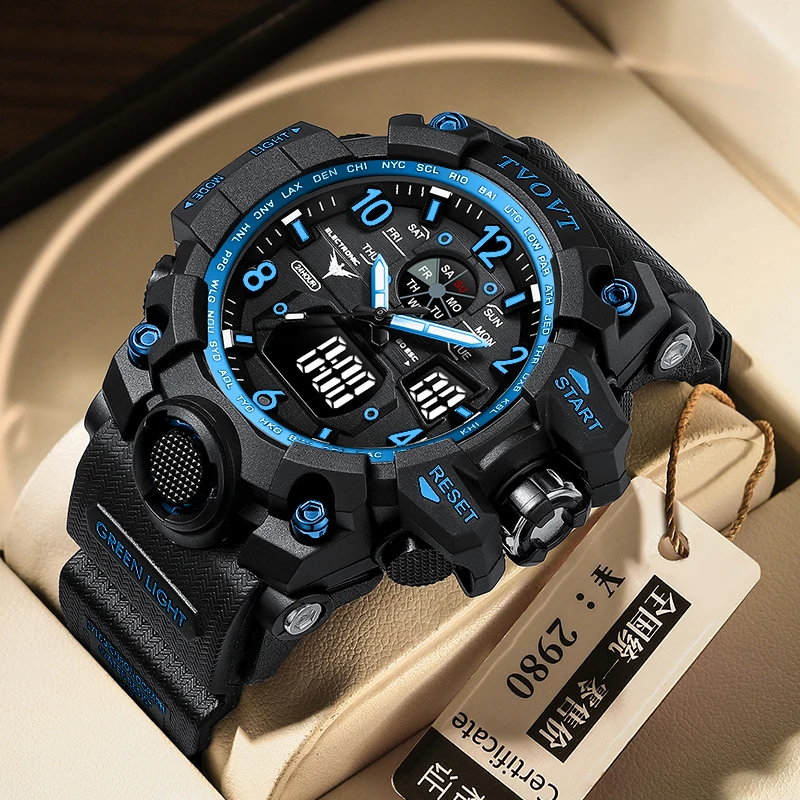 G Style Wholesale Chronograph Sport Digital Wrist Watch Water Proof Analog Boys Watch for Men jam tangan relogio 8803