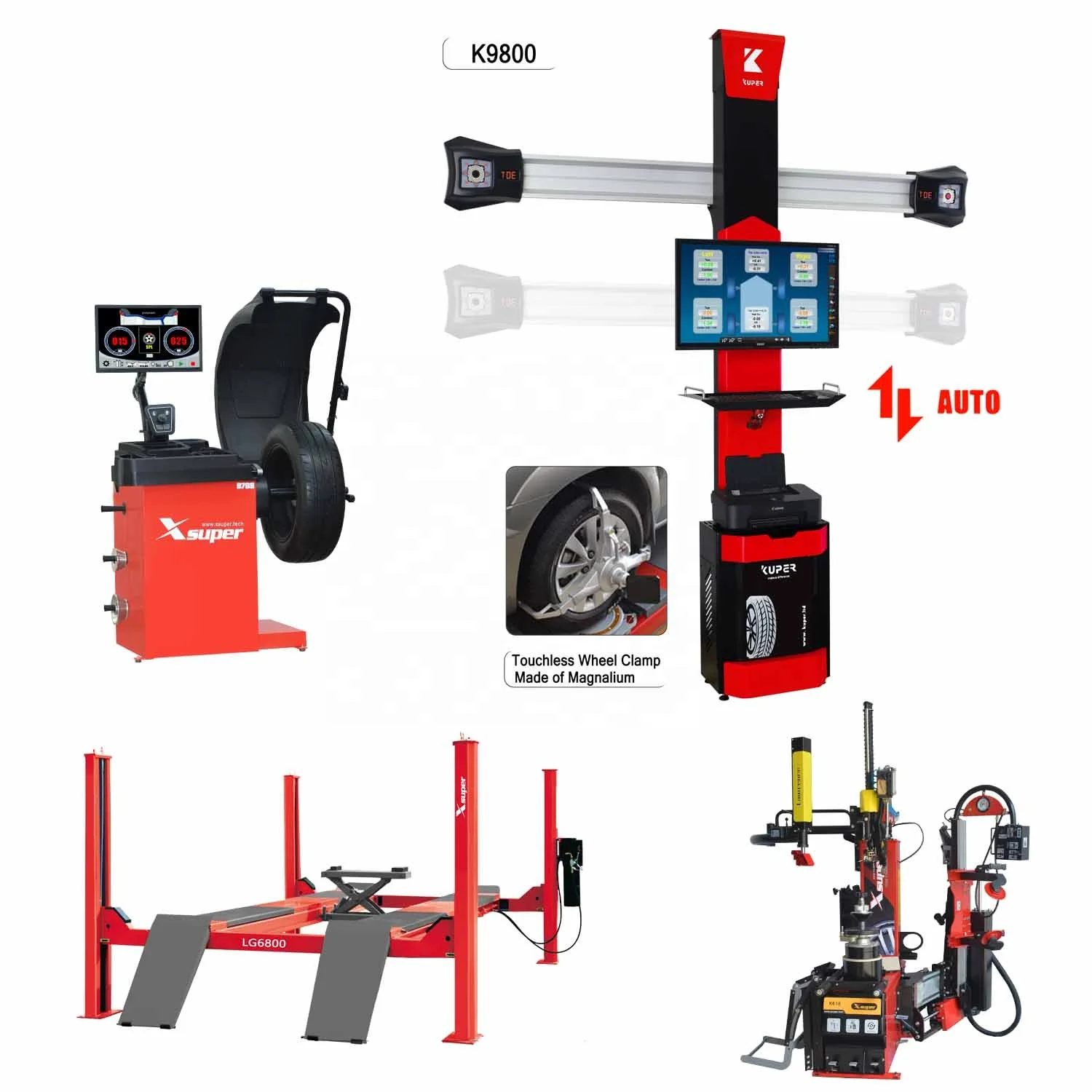 Italy Complete automatic and touchless workshop machine  tire changer machine