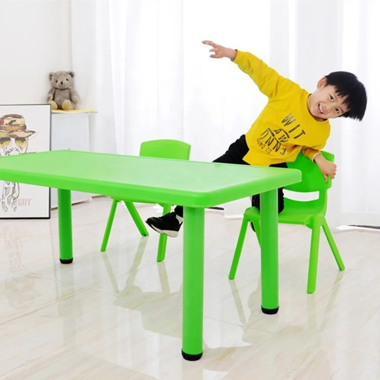 low price children school furniture plastic square table