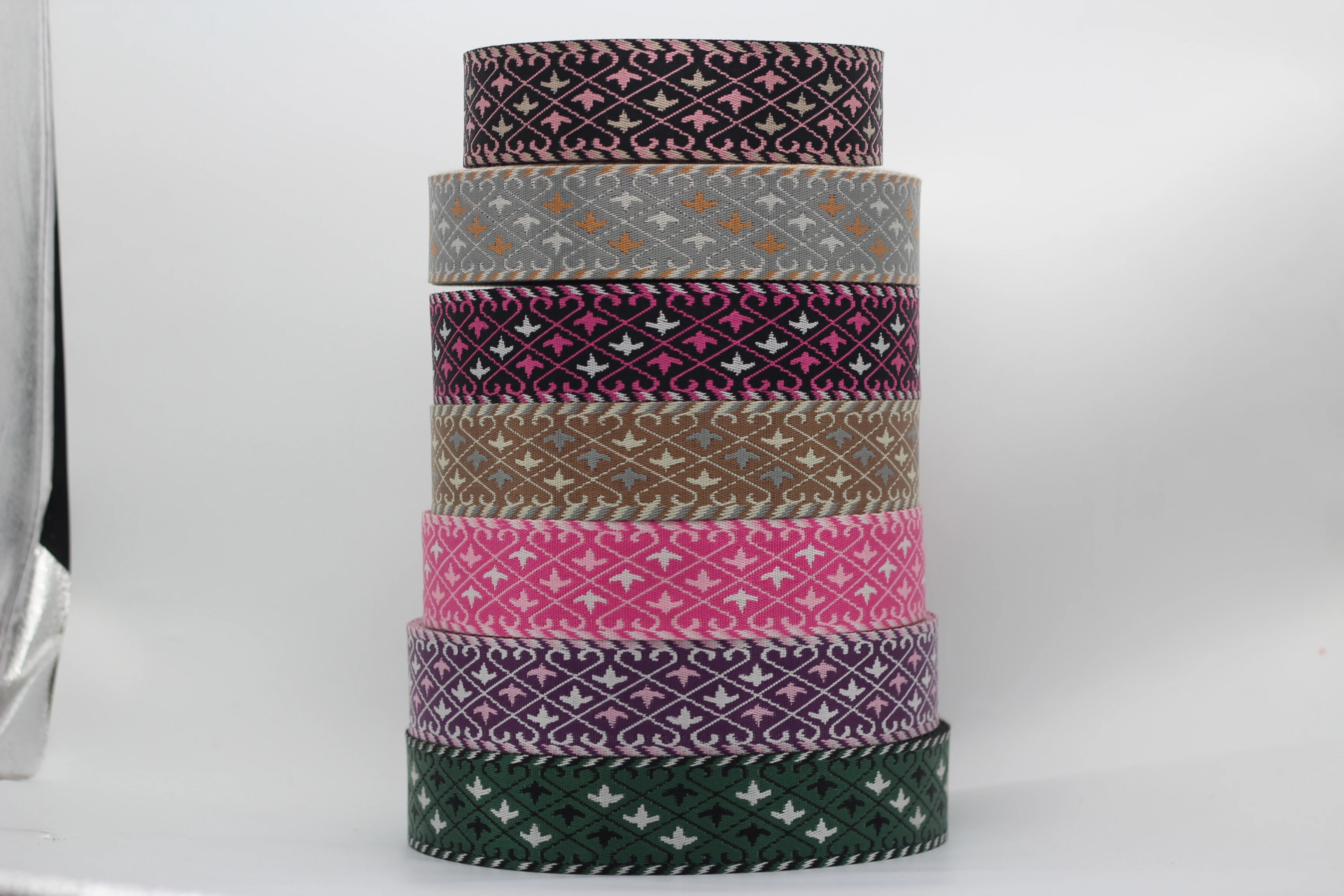 Полиэстеровый жаккардовый ремень, нейлоновый рюкзак 50 мм, лямка на плечо, женская сумка с лентой на одно плечо, этническая ветрозащитная лента