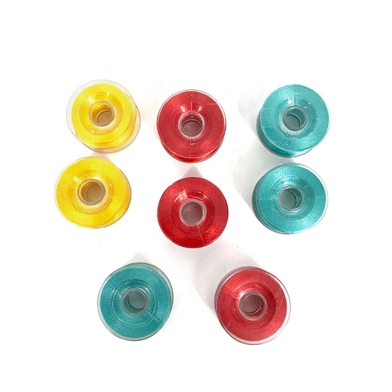 75D/2Polyester Bobbin Thread  L type side less for back embroidery