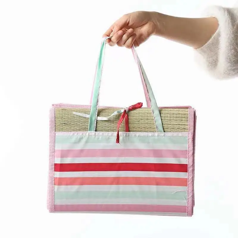 Cheapest Beach Straw Mat for all size  yoga beach straw mat all colors Roll