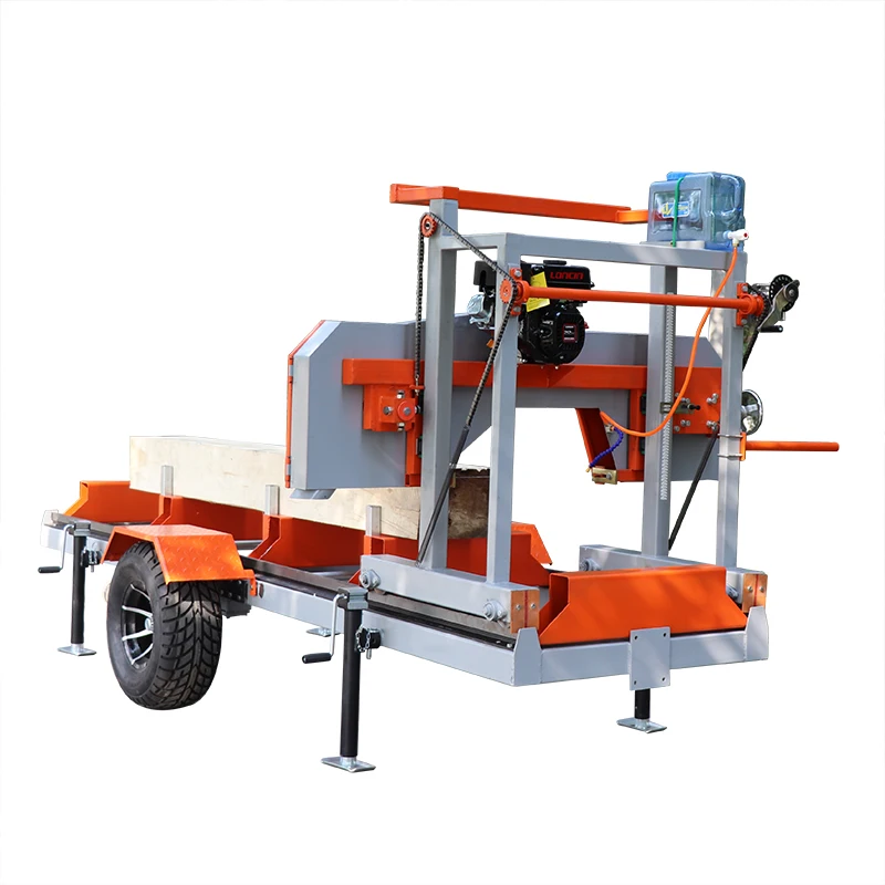 2024 China Hot sale diesel engine 26 inch portable band sawmill saw mill saw machines