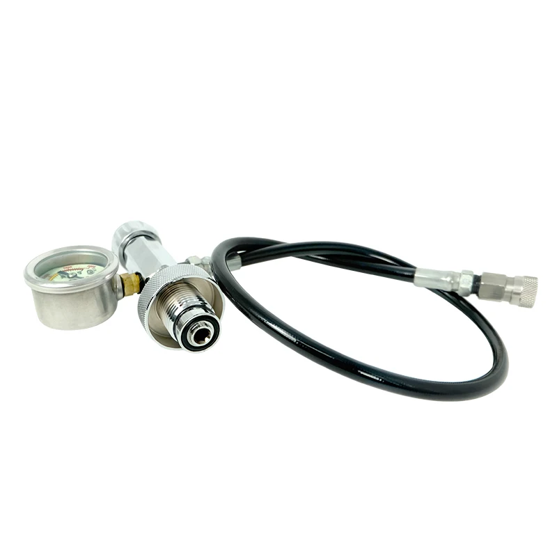 Directly see the pressure value when inflating universal scuba adapter Swimming accessories