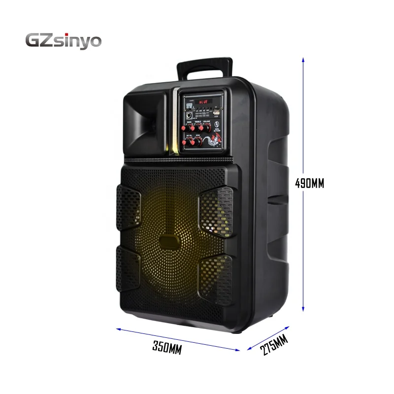 Manufacturer 12inch exclusive audio system fashion sound portable party dj wireless trolley speaker