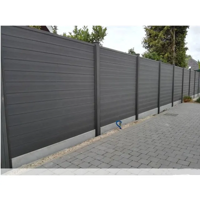 DIY Fence WPC Board Private Garden Hot Sale Construction WPC Fence ,Waterproof Element Wood Fence Panel