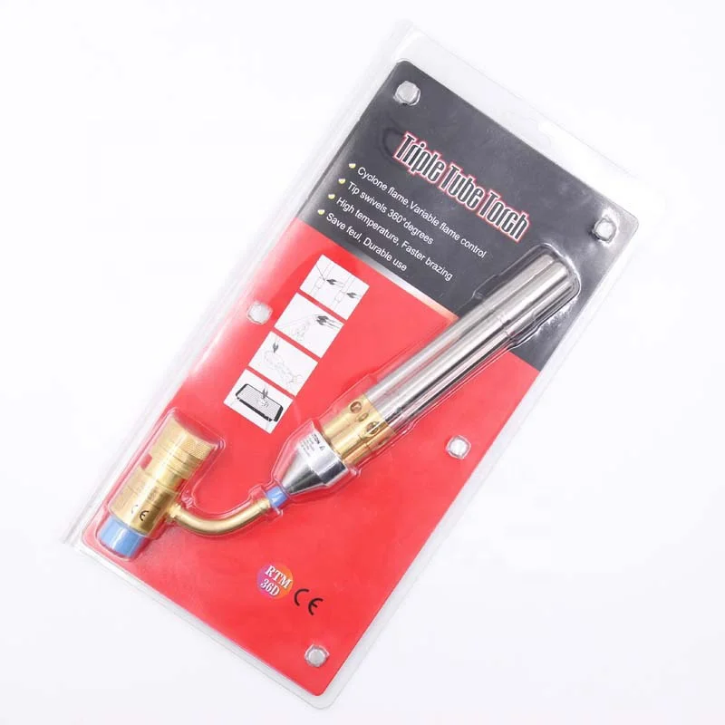 China Goods Wholesale Three-tube Flame Gun Blow Torch Skyasia Repair Heating Oxygen-free Multi-head Welding Torches