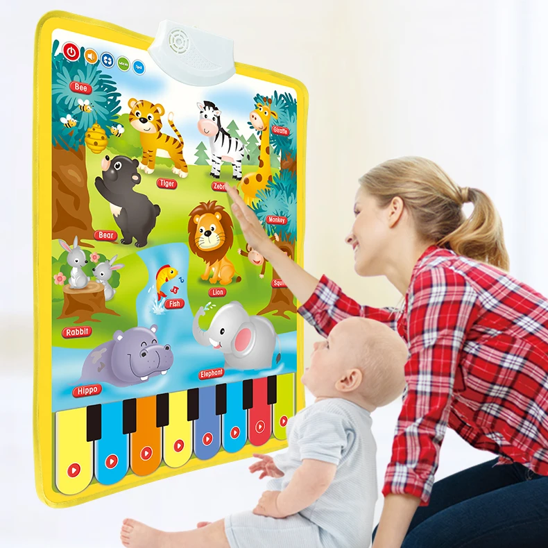 Electronic English Interactive Alphabet Wall Chart Talking ABC Poster Educational Learning Toys for Toddlers