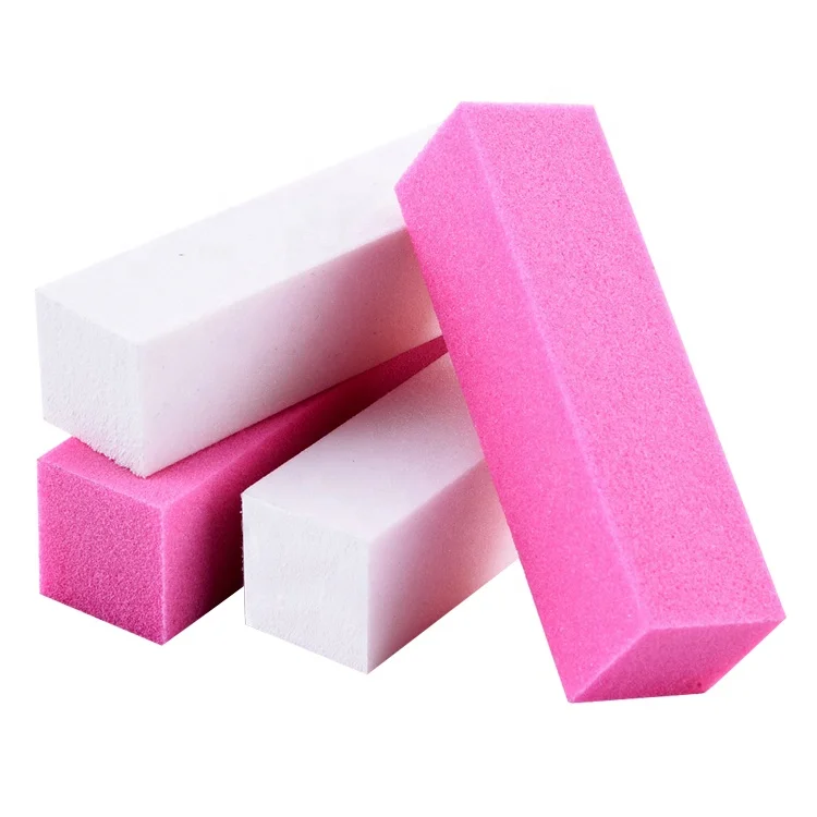 Nails Buffer And File Supplies Custom Nail Buffer Block Colorful Mini 4 Ways Shiner Sponge Emery Disposable Nail Shine Buffer