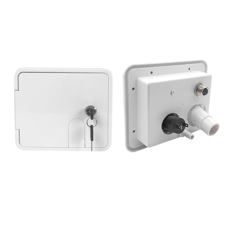 RV multifunctional  square water box gravity water injection port Campsite water supply outlet External faucet RV accessories