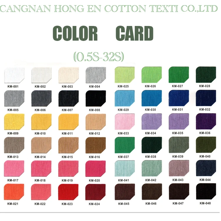 Recycled yarn Importers 35/65% cotton polyester yarn knitting and weaving tc or cvc yarn for socks gloves