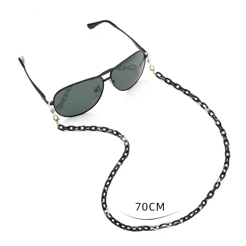 Fashion Acrylic Multi Colored Glasses Chain Eyewear coloful Resin chain acrylic chain bag