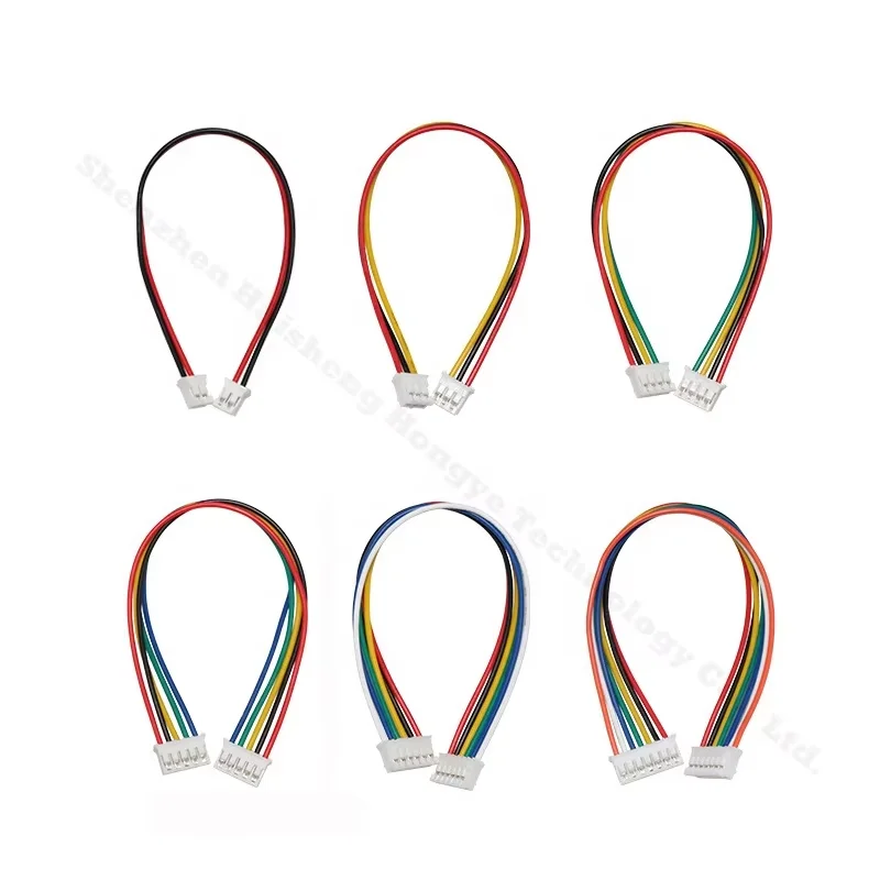 Изготовленный на заказ кабель с Molex Jst Zh Ph Eh Xh 1 0 5 2 54 мм шаг 2/3/4/5/6/7 штыревой разъем кабеля в сборе