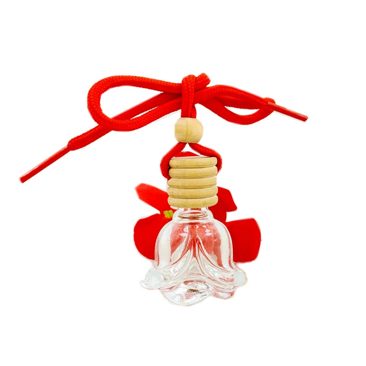 Car Air Freshener Hanging Glass Bottle for Essential Oils Car Perfume Bottle Crystal Car-styling Auto Perfume Bottle Pendant
