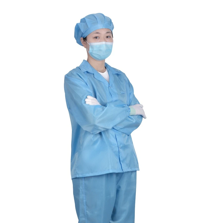 Cleanroom ESD Garment Lab Coat  for industrial Antistatic Clothes