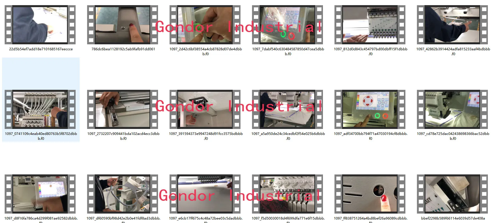 Gondor Group high quality easy operation dahao control system provide spare parts chenille towel automatic embroidery