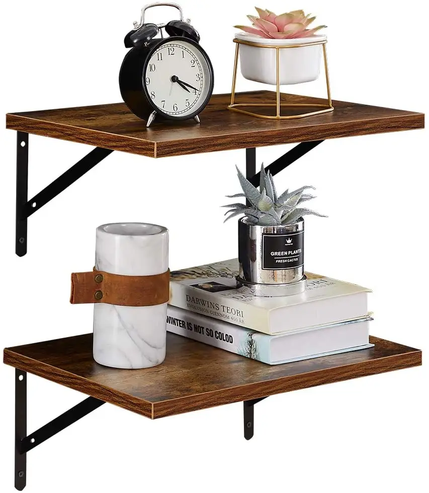 Rustic wooden Wall Mounted Floating Shelves for Room/Kitchen/Office