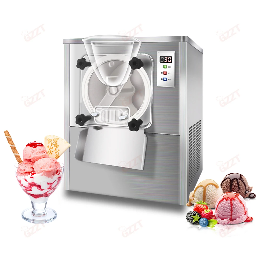 Food Grade SS304 Frozen Hard Ice Cream Maker High Quality Pure Copper Condenser Multifunction Hard Ice Cream Machine 1400w