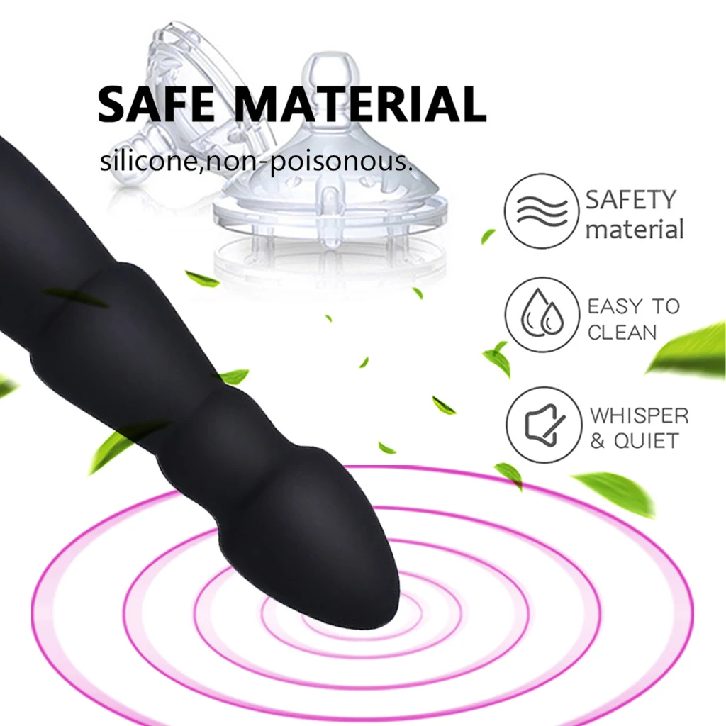 Мужской женский беспроводной пульт дистанционного управления 10 Частотная Вибрация Анальная секс-игрушка Анальная пробка