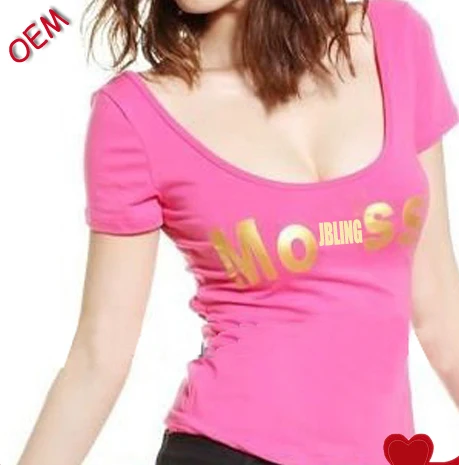 OEM женская модная футболка с