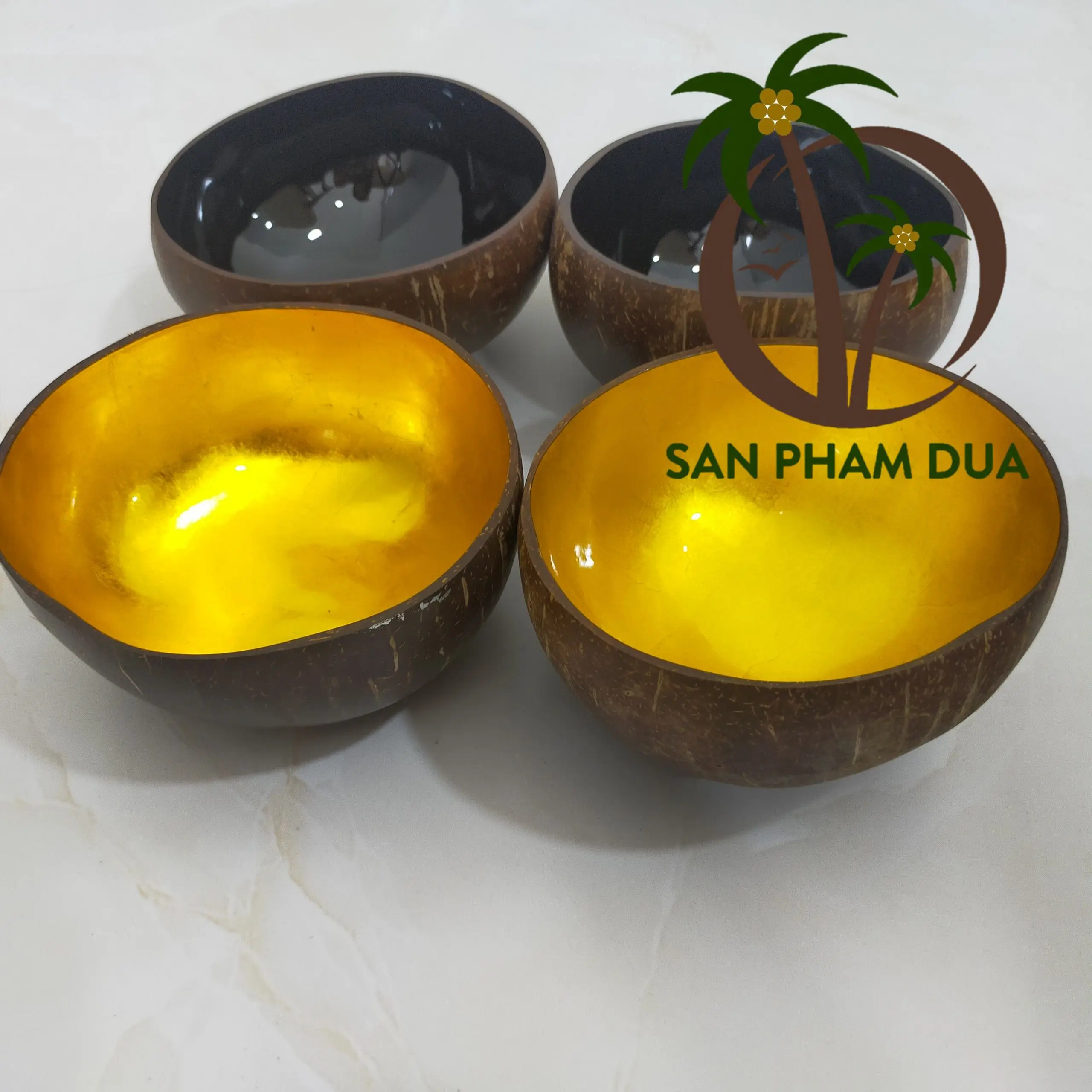 BEAUTIFUL  COCONUT BOWL NATURAL SAFE FOOD HANDICRAFTS  COCONUT SHELL BOWL VIETNAM HAND MADE CRAFT ACAI BOWL