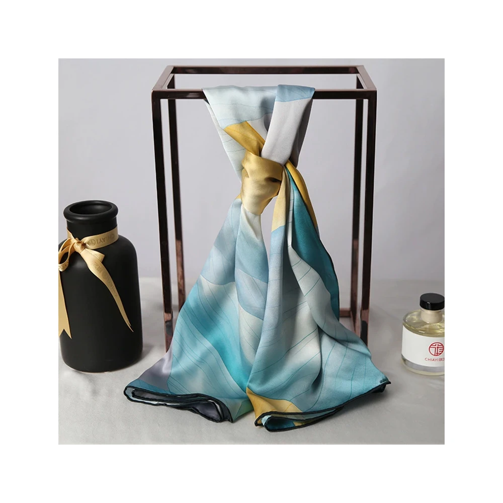 Роскошный дизайнерский модный Шелковый шарф на голову 16 мм 89*89 см 100% чистый для женщин