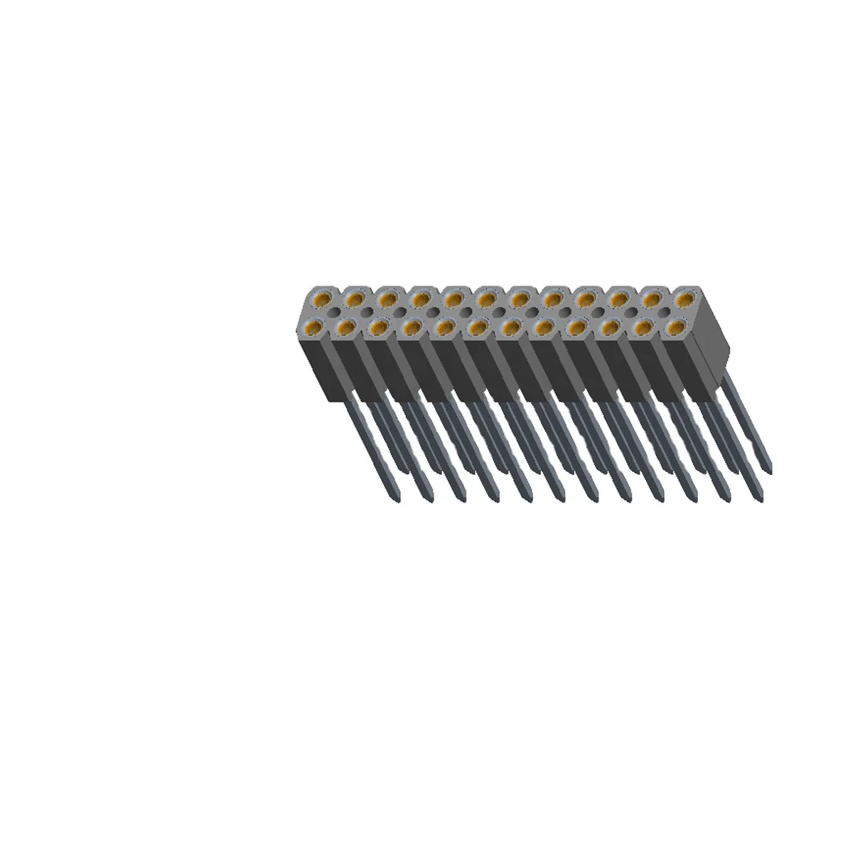  custom pin qty round pogo female header 1.27mm new type