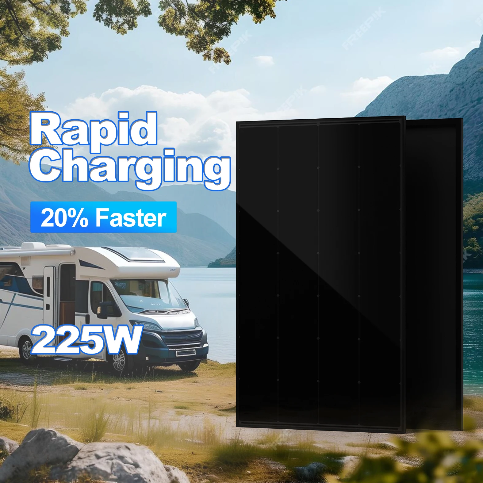 800 watt solar panel small moq apply to home use with battery for energy system food truck New Technology Design4Americas