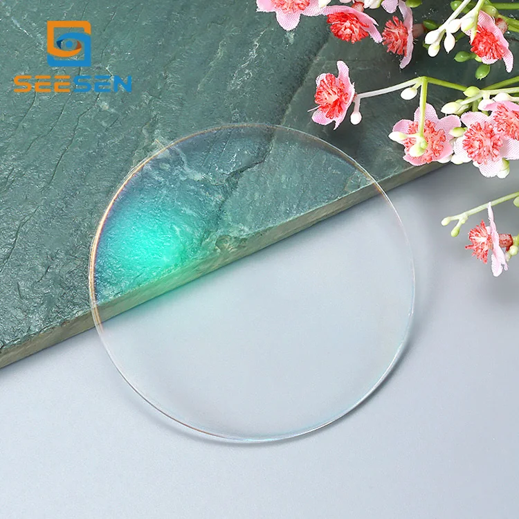 1.74 single vision multicoated lens optical lenses Prescription Resin Aspheric Glasses Lenses Myopia AR SHMC Eyeglass Lenses