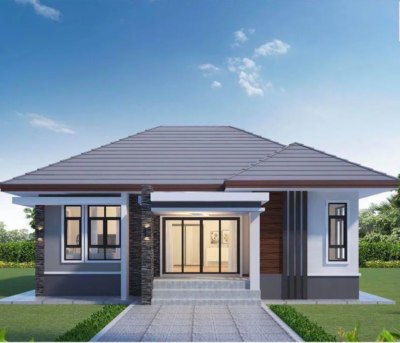 Modern prefab home luxury prefab steel vila  prefabricated steel building