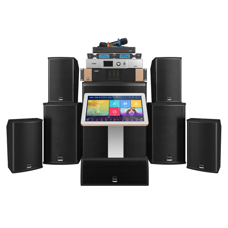 ATSH  X6 5.1/7.1 Professional Shadow K Surround Speakers Karaoke OK Jukebox Home Theater Audio System