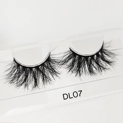 25mm real color fluffy mink lashes wholesale faux mink eyelash siberian fluffy strip mink eyelash synthetic vendor